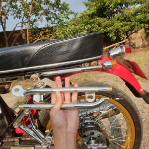 Begel CB Panjang Crome Begel Kartel Full Ukir Set Kuningan Lapis Krom