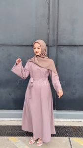 GAMIS ABAYA TURKEY REMAJA BASIC POLOS HIGH QUALITY baju muslim kekinian 20235 Lebaran