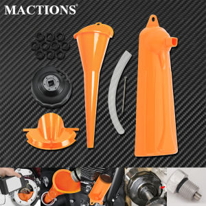 Primary Case Oil Filler Fill Funnel Cover End Cap Style Oil Filter Wrench Sealing 1105 O Ring For Harley Softail Dyna Touring