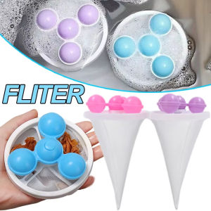 3PCS Removal Washing Machine Pet Fur Hair Removal Trap Reusable Mesh Dirty Collection Bag Cleaning Ball Floating Hair Filtering Mesh