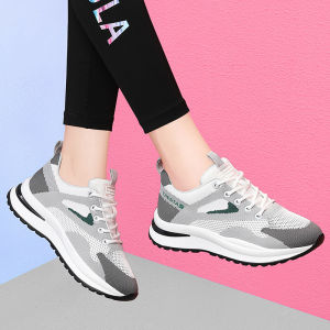 Womens Running Dancing Soft Bottom Mesh Sneakers New 2025 Tourist Shoes MaryRou Crossed Strap Color Block Fashion Flats