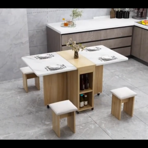 Homelife Folding Dining Tables Multifunctional Dining Table Set Dining Tables With 4 Chairs