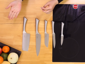 Dao nhà bếp iMat bằng Inox 430 lưỡi thép Cacbon chống mài mòn - Hàng chính hãng