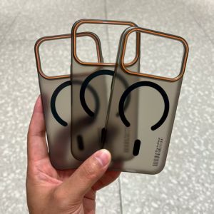 Ultra-thin Frosted Translucent PC ForMagsafe Magnetic Phone Case For iPhone 17 Air 16 15 14 13 12 11 8 7 Mini Plus Pro Max Case