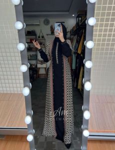 gamis motif terbaru edisi louise dress produk anne merie bin amorebyruby