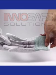 ESD Glove PU Finger Coated Glove ESD Knitted Glove Antistatic Glove