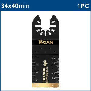 XCAN 1/2/5/10pcs Titanium Coated Oscillating Multitool Saw Blade Quick Release Multi Cutter Blade For Cutting Metal Wood Plastic