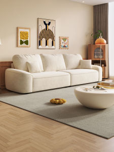 Qixinyu |French Cream Style High-quality Velvet Apartment Sofa