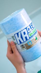 Khăn giấy lau bếp xanh KRCLEAN 200 tờ 20x20cm siêu sạch thấm hút tốt lau chén bát lau bề mặt căn bếp