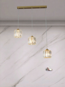Aiskdan | Modern Luxe Crystal Dining Chandelier Long Bar Stair Light