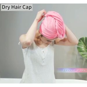 MUMUA Dry Hair Cap/Hat/Towel 25X65CM High Water-Absorbent High Density Bath Salon Home Dry Hair Cap Soft Towel Tuala Towels