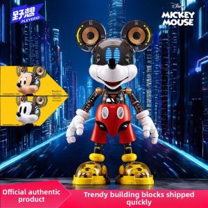 HANLIANG | Mickey and Donald Duck Cyborg Mechanical Building Blocks Model Kit