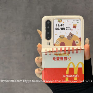 Creative McMen Line Loop Notebook Compatible Zflip7fe Foldable Screen Purax Phone Case Huawei Pocket2 Protective Cover N3flip Mi Mixflip2 Honor Vflip