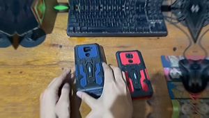 Case HP Untuk OPPO A55 Soft Case Belt Clip Case Armor Kick Standing Hard Case I Crystal