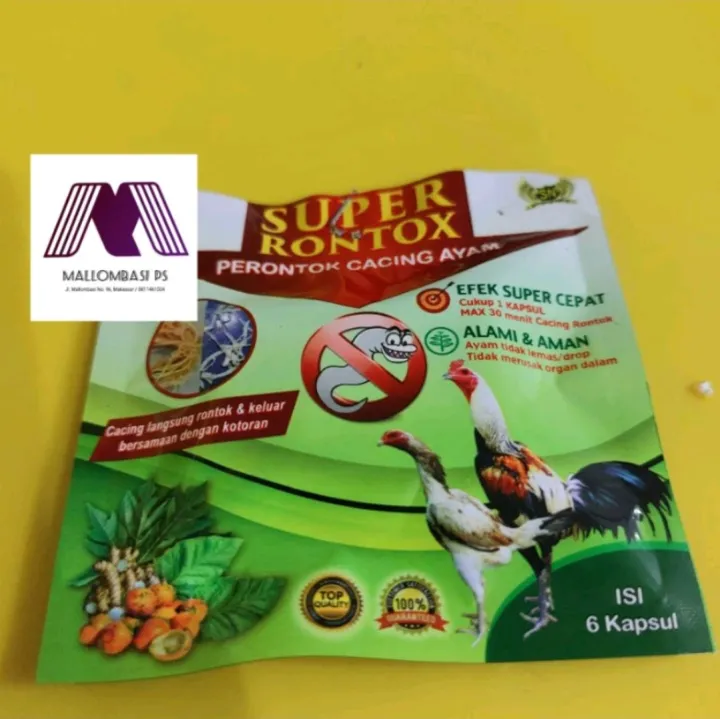 SUPER RONTOX SUPER RONTOK OBAT CACING AYAM NAFSU MAKAN | Lazada Indonesia