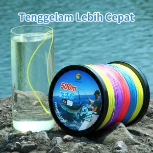 Bingolife Senar PE X16 Mancing Laut 500m Kuat Benang PE X12 Tuna Kerapu Sturgeon