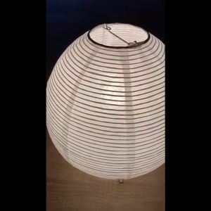 Lampu Meja / Lampu Siling Minimalis dengan Penutup Lampu Kertas Pulut (Rice Paper Lantern) Rice paper lantern lamp shade E14 bulb table desk ceiling lamp chandelier modern minimalist Japanese night lamp