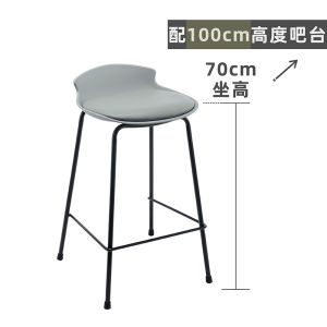 เก้าอี้บาร์แบบมีขาสูง ดีไซน์เรียบง่าย สไตล์ยุโรป สำหรับใช้ในบ้าน ที่นั่งรับประทานอาหารแบบเกาะกลาง ชานชาลา สำหรับตกแต่งสไตล์โมเดิร์น