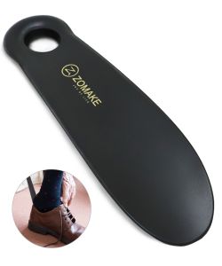 Professional Shoe Horn Plastic Spoon Shape Shoehorn Travel Shoe Helper Black Shoe Lifter Flexible Sturdy Slip Shoe Horns