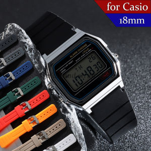 For Casio Watch Band 18mm Silicone Strap for F91W SGW400 F84 W800H F105/108/A158/168 AE1200/1300 Rubber Men Women Sport Bracelet