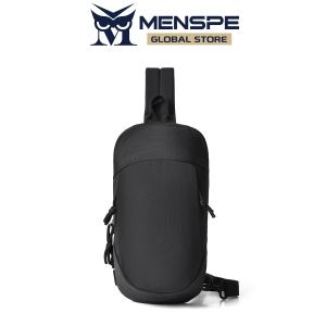 MENSPE Mens Chest Bag Multi-Functional Cross-body Bag Leisure Fashion Chest Bag Smooth Zipper Bag Sports Bag Waterproof Casual Bag Street Shoulder Bag Messenger Bag