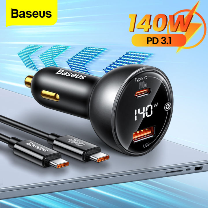 Baseus 140W Car Charger Fast Charging Quick