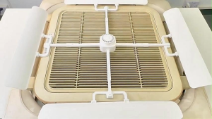Telescopic Central Integrated Air Conditioner Wind Deflector 930-750Mm Anti-Direct Blow Easy To Store Adjust Wind Direction