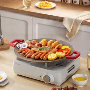 Amercook | Amercook Non-Stick Iron Pan Korean Style BBQ Dish Aluminum Alloy Material Modern Simple Style for Gas Stove Induction Universal