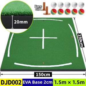 PGM | Indoor Thick Golf Hitting Mat Swinging Practice with Balls