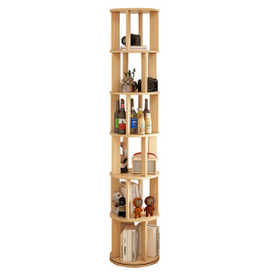 CHUJUN | Rotatable 360 Degree Bookcase Storage Shelf
