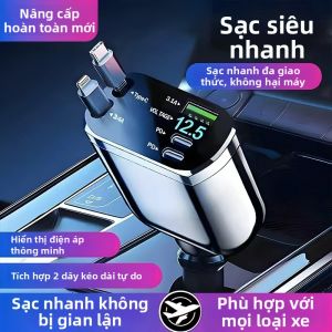 HONGLIN | Super Fast Charging Extensible Car Charger 120W