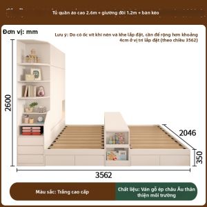 EYE-LUN | Giường Đôi Tách rời Bàn Kéo Hiện Đại