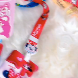 Set Bao Đựng Thẻ & Dây Đeo Co Giãn Loopy Hồng Cute LILA DTLOOPY29