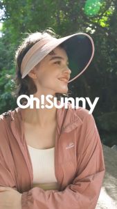 Ohsunny nữ thời trang Mũ che nắng ngăn tia UV mùa hè xách tay Mũ lưỡi trai nửa đầu UPF 50 +