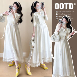 Slimming and Age-Reducing French Style Maternity Dress Mid-Length