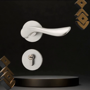 Kunci Pintu Roses Minimalist Curved Split Door Lock Set DRL-500SV