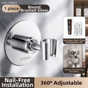 Stainless Steel Drill-free Shower Head Holder