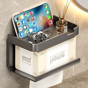 ชั้นวางกระดาษชำระแบบติดผนังกันสนิมแบบหนาสำหรับที่วางกระดาษทิชชูกระดาษครัวในห้องน้ำใช้งานได้จริง