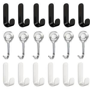 J-shaped Hook Apply Bathroom Towel Key Kitchen Storage Hang No Punching Required Rust-Proof Strong Load-bearing Capacity Tools