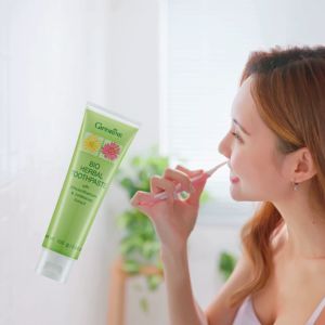 ส่งฟรี ยาสีฟันสมุนไพร ยาสีฟันแก้ร้อนใน ดูแลช่องปาก ยาสีฟันดอกเก๊กฮวย ยาสีฟันกิฟฟารีน Stay-c 50