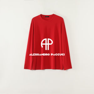 100 Cotton Round Neck Long Sleeve Casual T-shirt