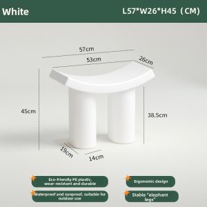 MU FENG ZHI NAN | Nordic Curved Saddle Shape Bench