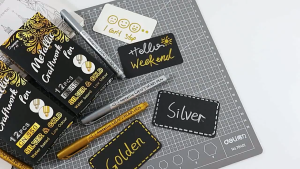 COZII Diy โลหะกันน้ําสีถาวร Marker ปากกาทองเงินสี Craftwork เรซิ่นแม่พิมพ์ปากกา Art ภาพวาดอุปกรณ์