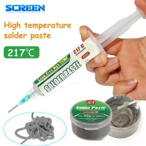 Tin Solder Paste Environment Friendly High Temperature Flux Sn99Ag0.3Cu0.7 for Mobile Phone IC CPU BGA SMD Phone Repair