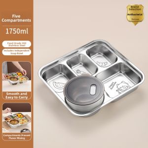 YOULUNMEI | Large Capacity Partitioned Lunch Tray for Adults