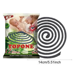 10pcs/bag Natural Bamboo Pulp Mosquitoes Coil Repelling Incense Cockroaches Flies Repel For Home Travel Hiking camping