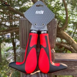 ODI Silicone Handlebar aluminum alloy Grips Comfortable Anti - skid Shockproof for Mountain & Folding Bikes with Lock Ring