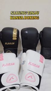KANSA BOXING GLOVES SARUNG TANGAN TINJU MUAYTHAI DEWASA PU BREATHABLE