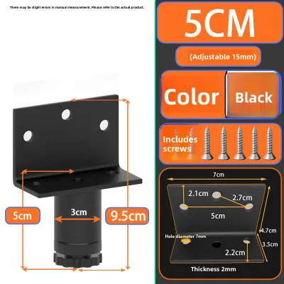 FULAIAN | Adjustable Support Legs for Bedside Cabinets Bathroom Cabinets TV Cabinets Coffee Tables Height Raisers Bed Frame Support Feet Table Legs