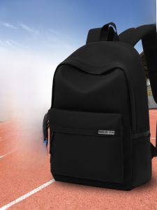 กระเป๋าเป้สะพายหลังแบบใส่ของได้ปริมาณมาก น้ำหนักเบา สไตล์เรียบง่าย สำหรับนักเรียนมัธยมปลายและมัธยมต้น กระเป๋าสะพายไหล่คู่สำหรับเด็กและเยาวชน